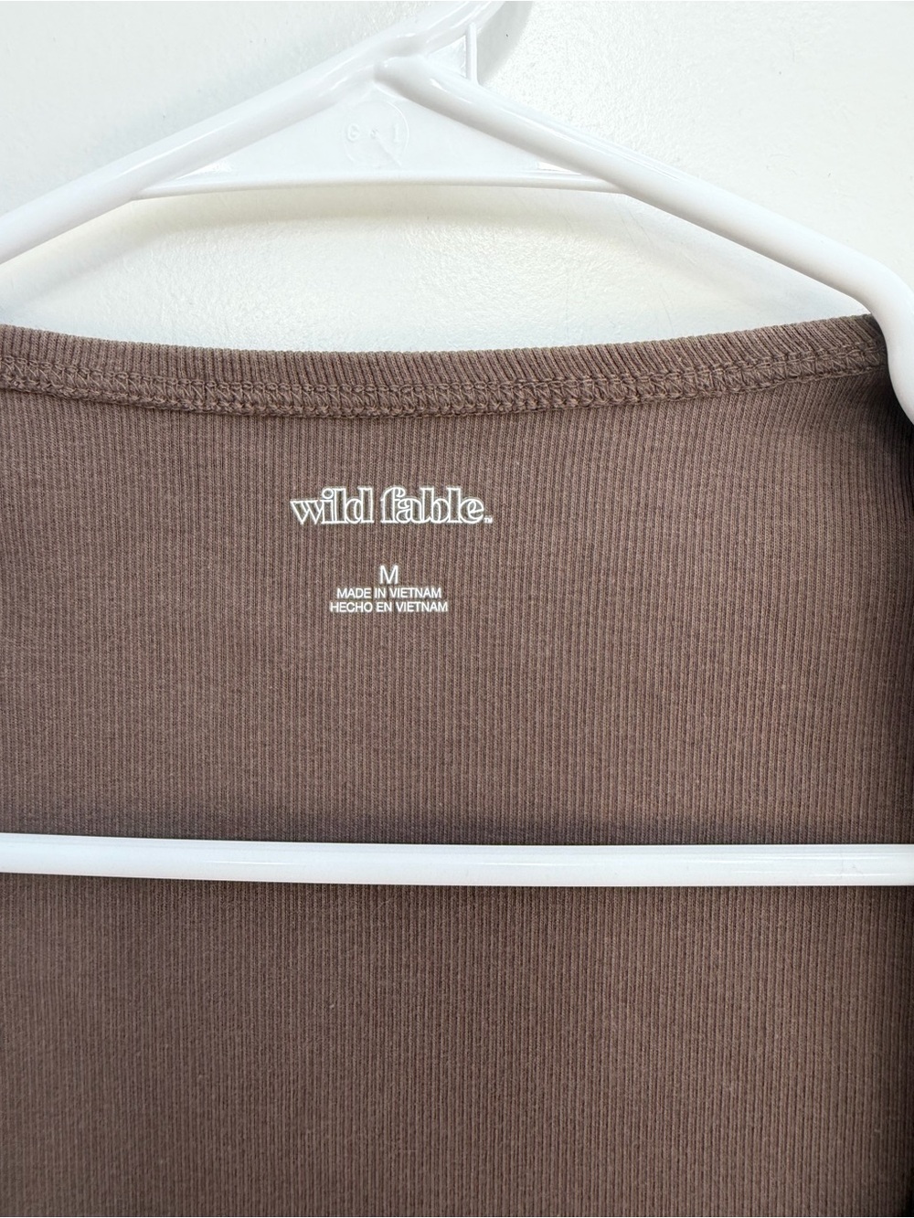 ๐ค Sz M wild fable Brown Scoop Neck Ribbed Tank - Picture 2 of 5
